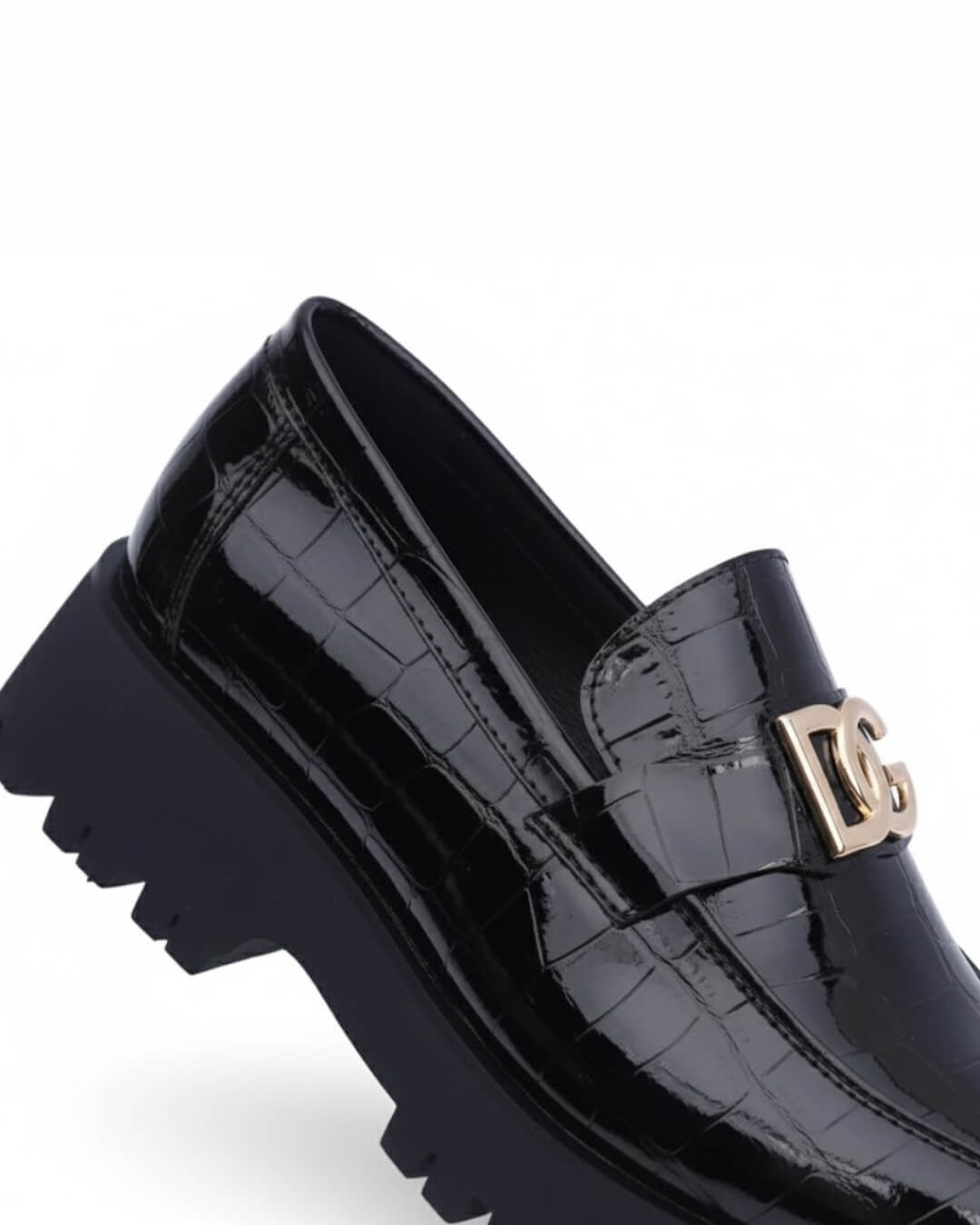 Elite Croc-Embossed Loafers – DG Edition